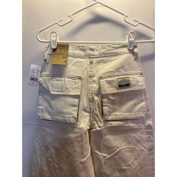 Pacsun “Baggy Cargo” NWT (size 22) white denim pants - Picture 2 of 10